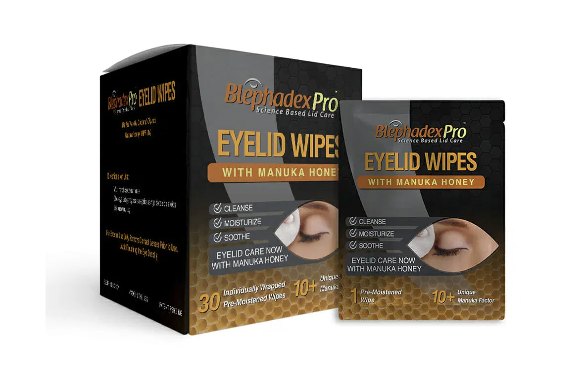 Blephadex Pro Eyelid Wipes with Manuka Honey - Image 3
