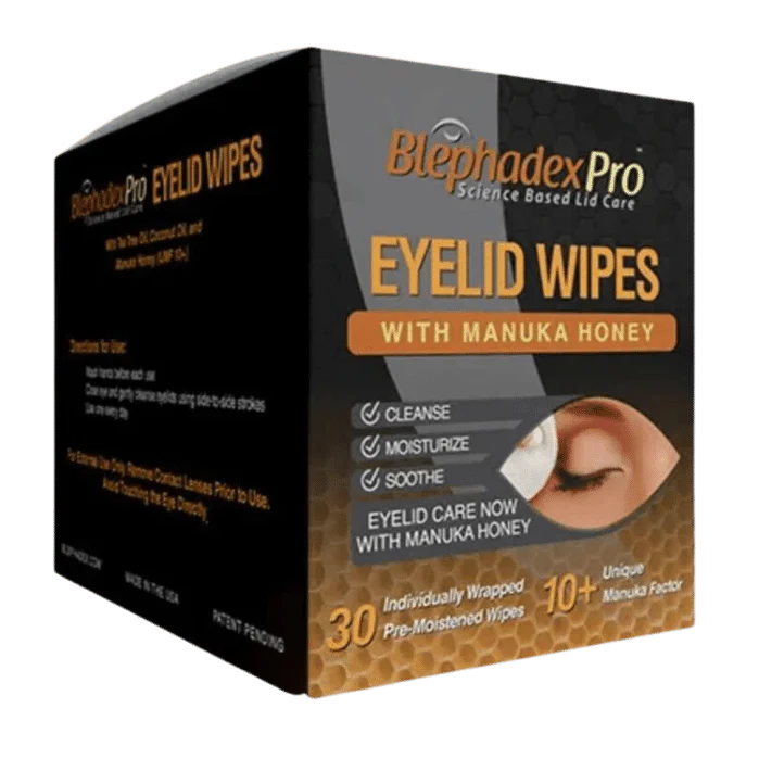 Blephadex Pro Eyelid Wipes with Manuka Honey - Image 4