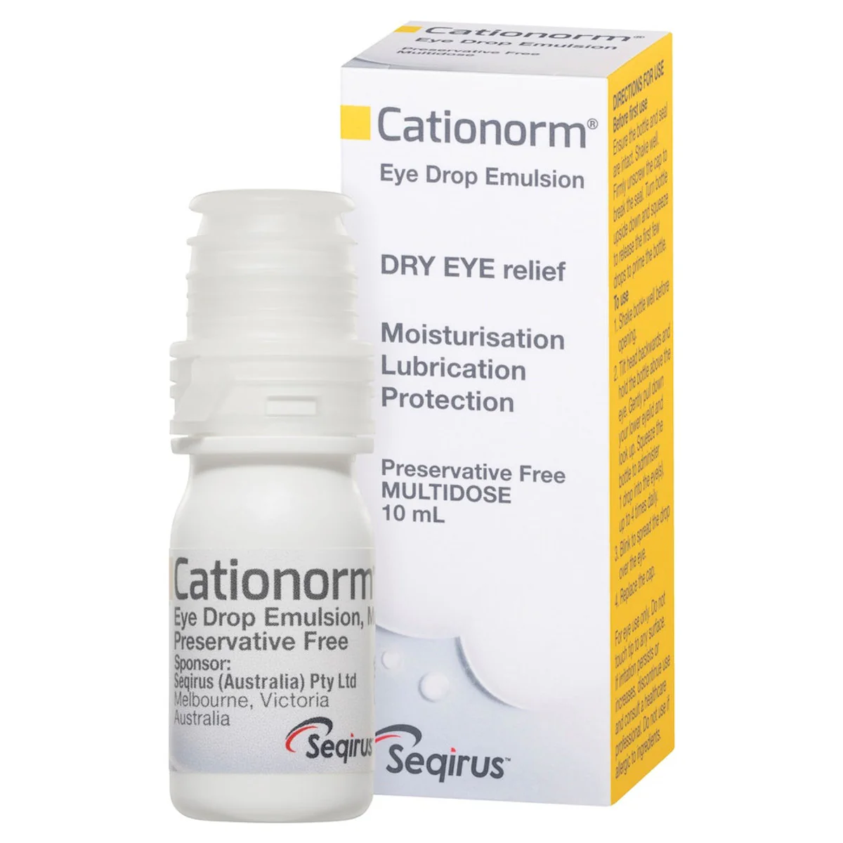 Cationorm Preservative Free Eye Drops Bottle - Image 3