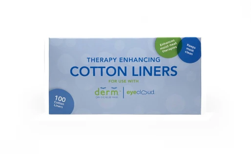 DERM Dry Eye Relief Mask Cotton Liners (100 pack) - Image 3