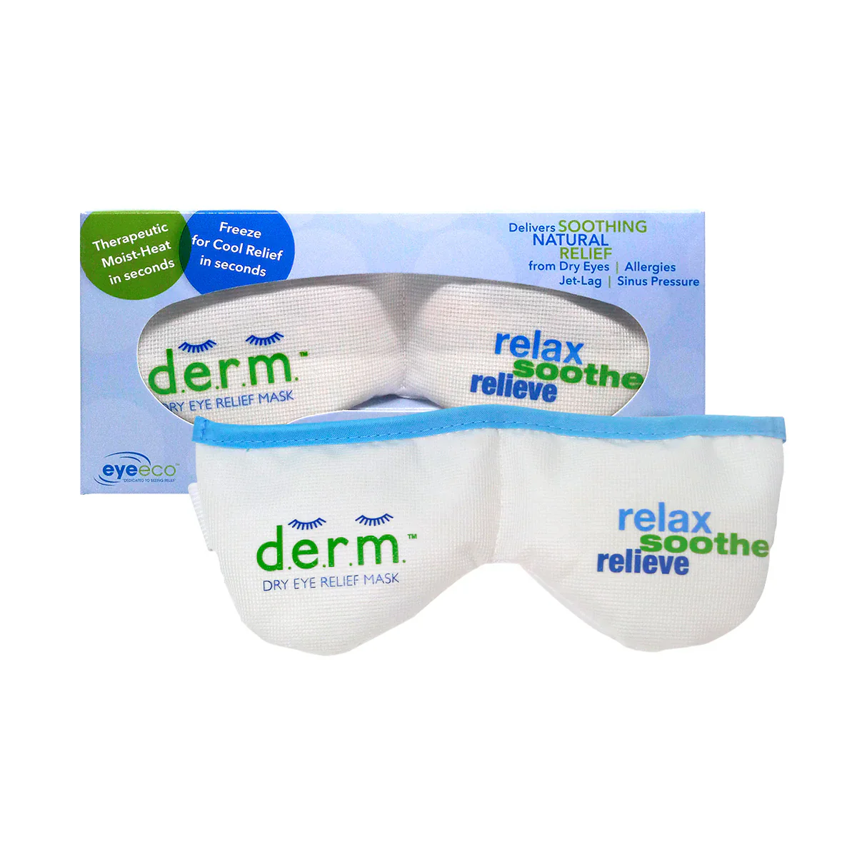 DERM Dry Eye Relief Mask - Moist Heat Compress - Image 3