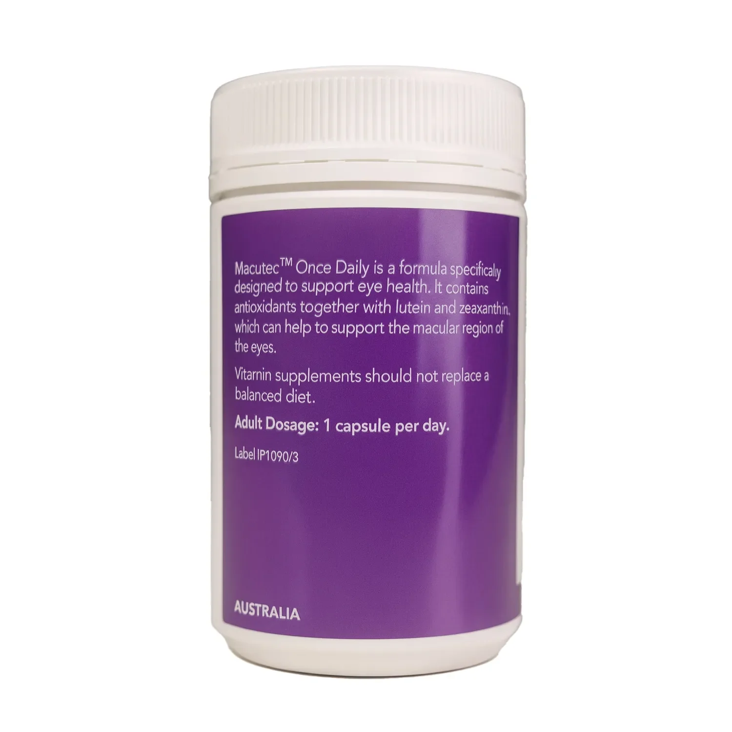 Macutec Once Daily Supplement - 120 Capsules - Image 3