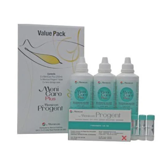Menicon RGP Lens Value Pack: 3× MeniCare Plus + Progent - Image 5