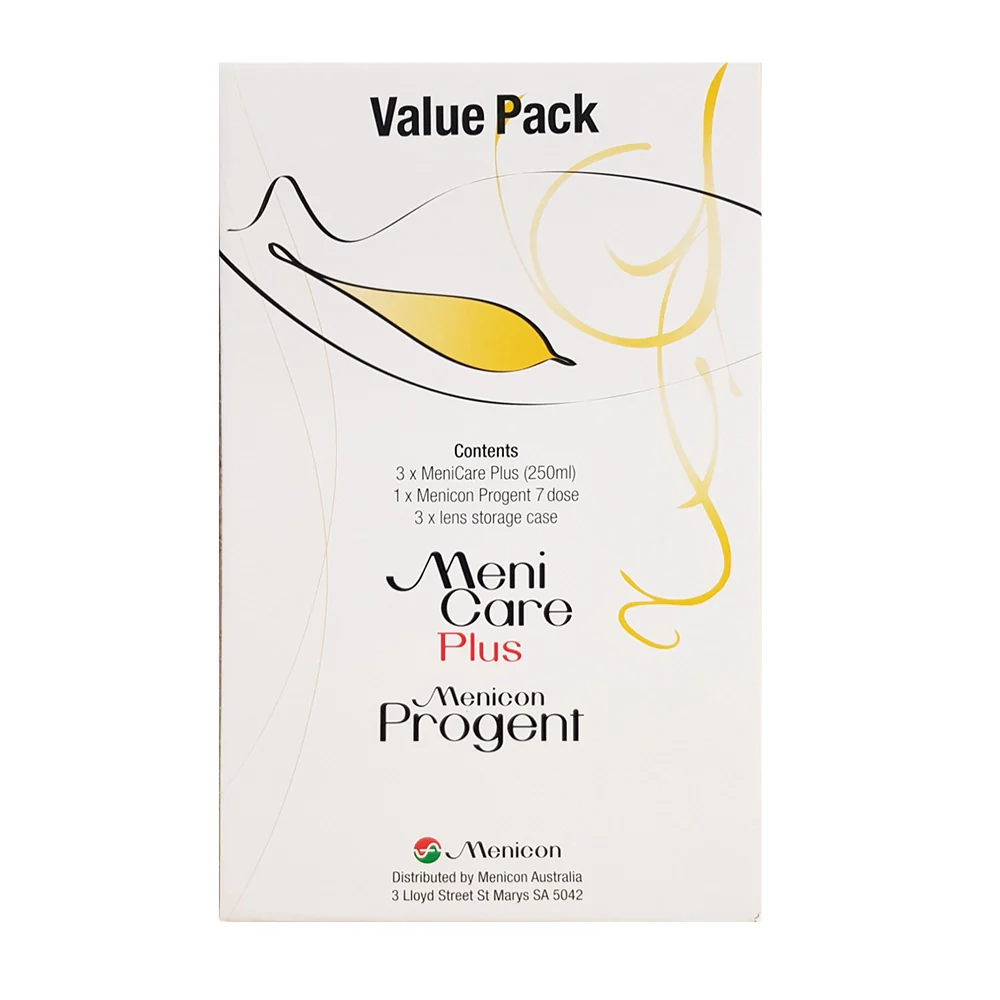 Menicon RGP Lens Value Pack: 3× MeniCare Plus + Progent - Image 7