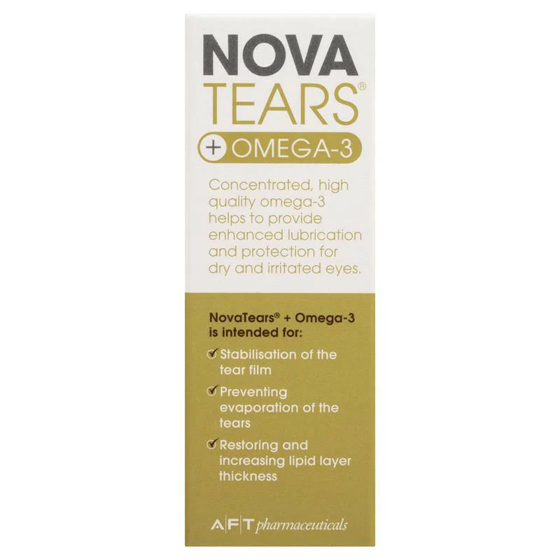 NovaTears+ Omega-3 Eye Drops 3ml - Image 5