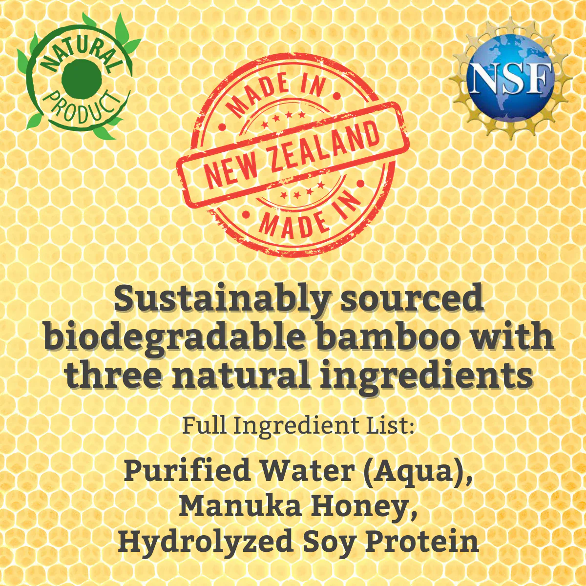TearRestore NeutraWipe Eco Manuka Honey Eyelid Wipes - Image 5