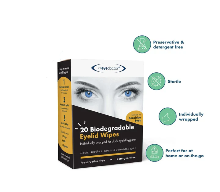 The Eye Doctor Biodegradable Eyelid Wipes - Image 3
