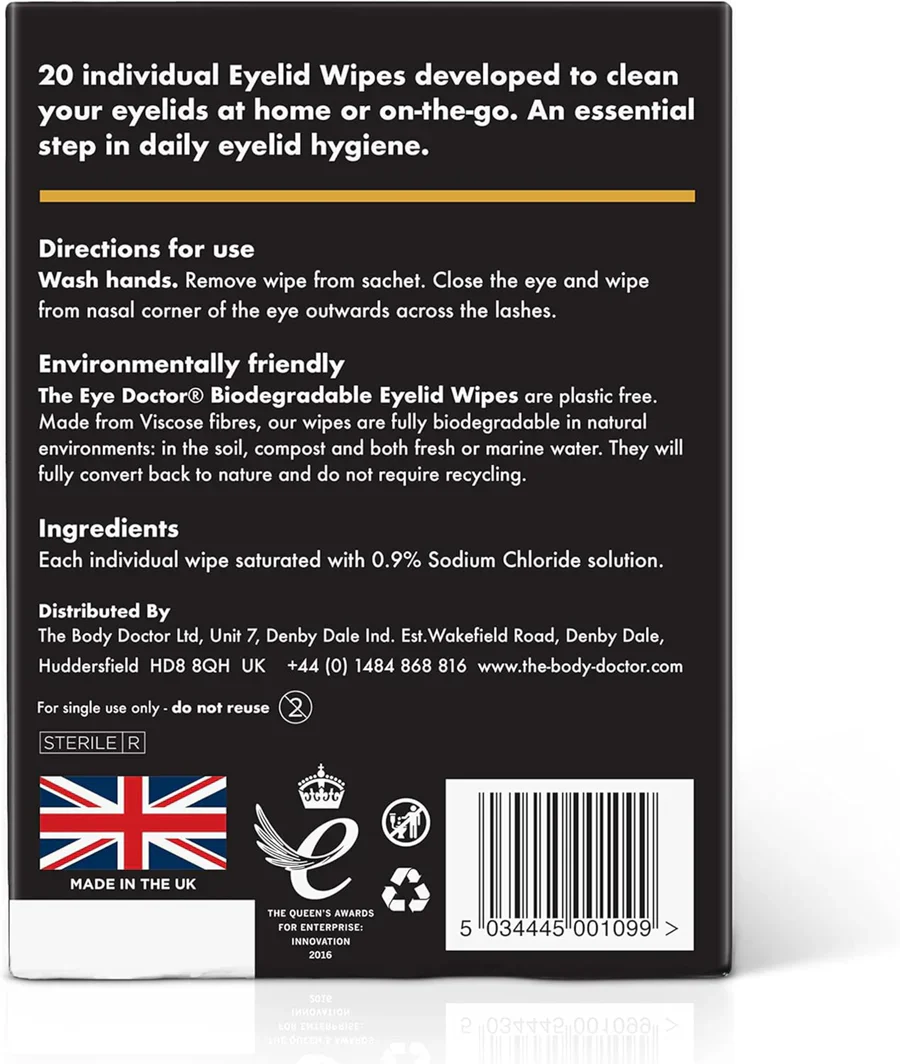 The Eye Doctor Biodegradable Eyelid Wipes - Image 4