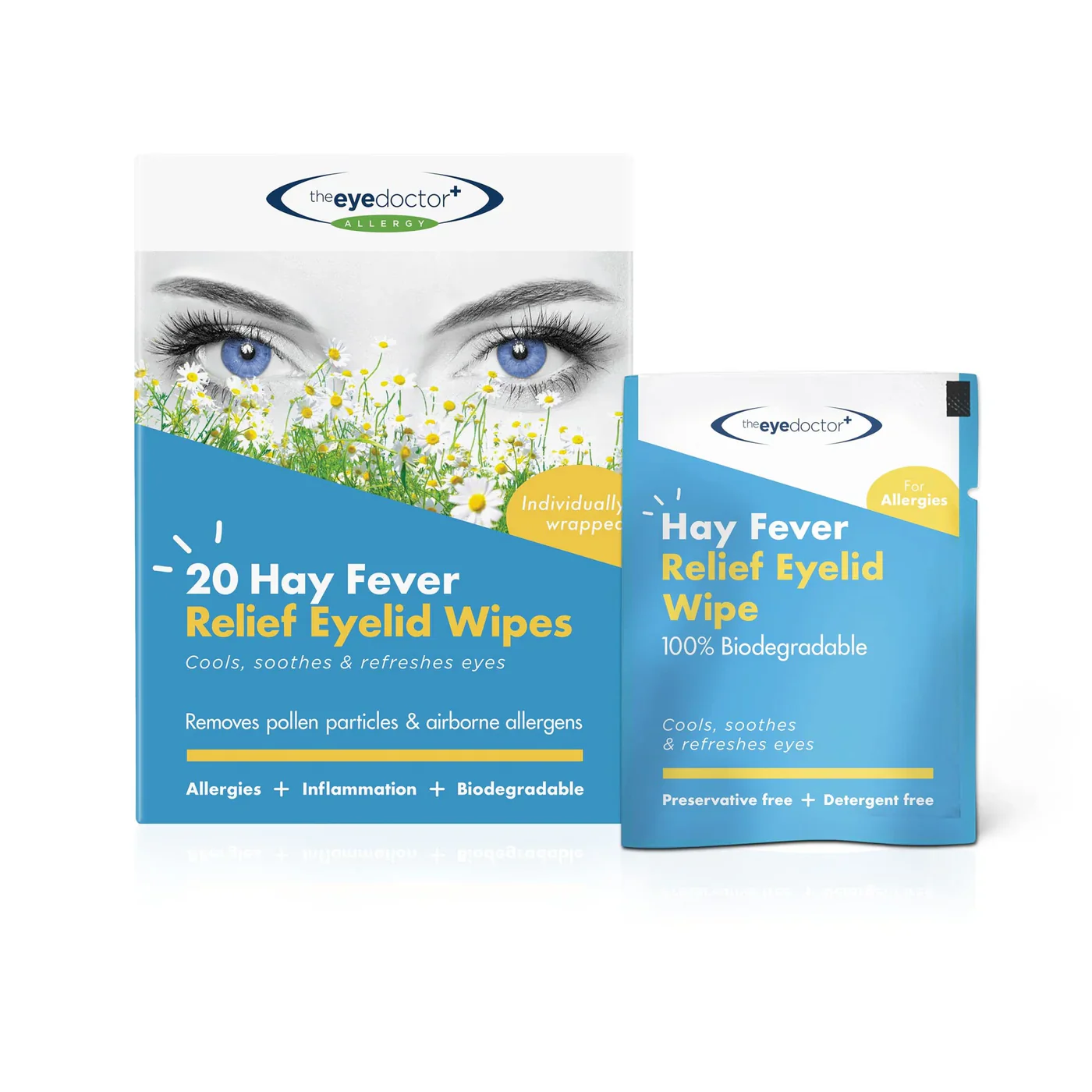 The Eye Doctor Hay Fever Relief Eyelid Wipes - Image 3