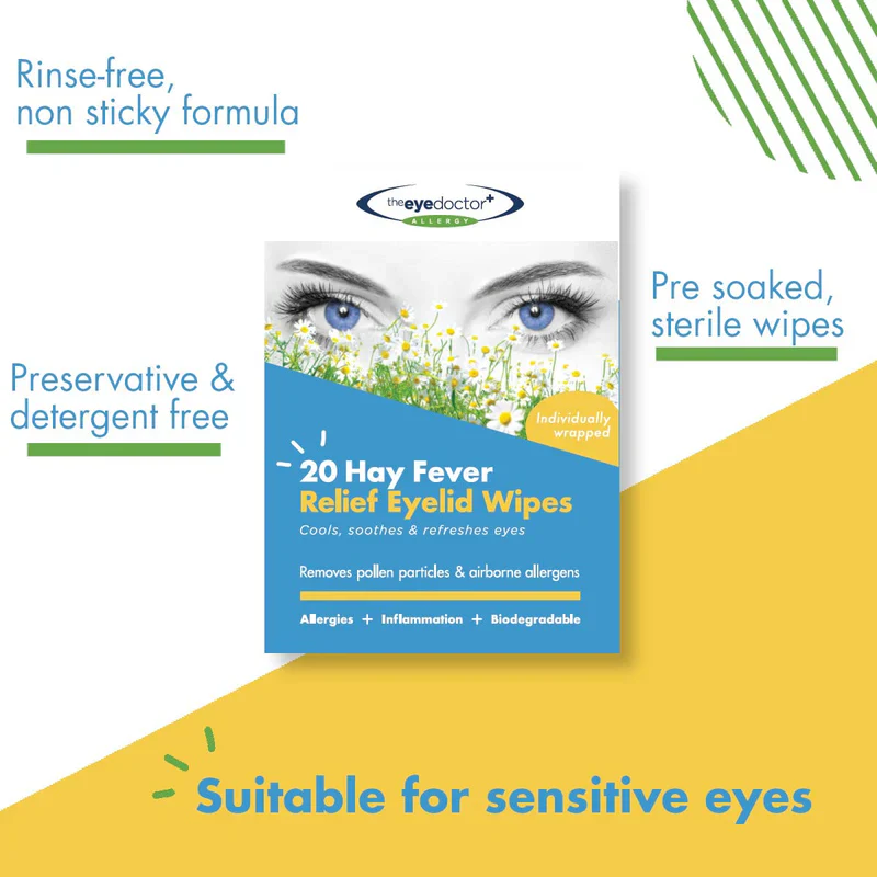 The Eye Doctor Hay Fever Relief Eyelid Wipes - Image 4