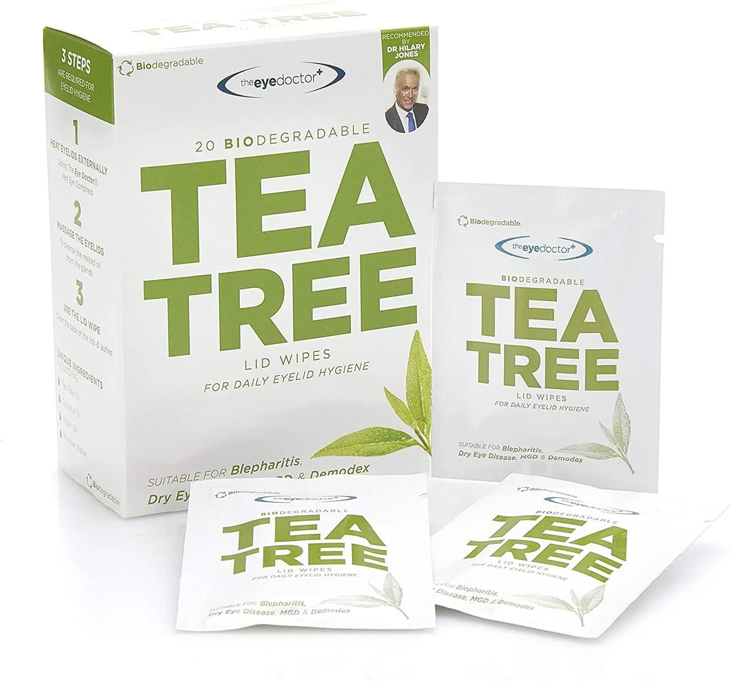 The Eye Doctor Tea Tree Eyelid Wipes - Image 3