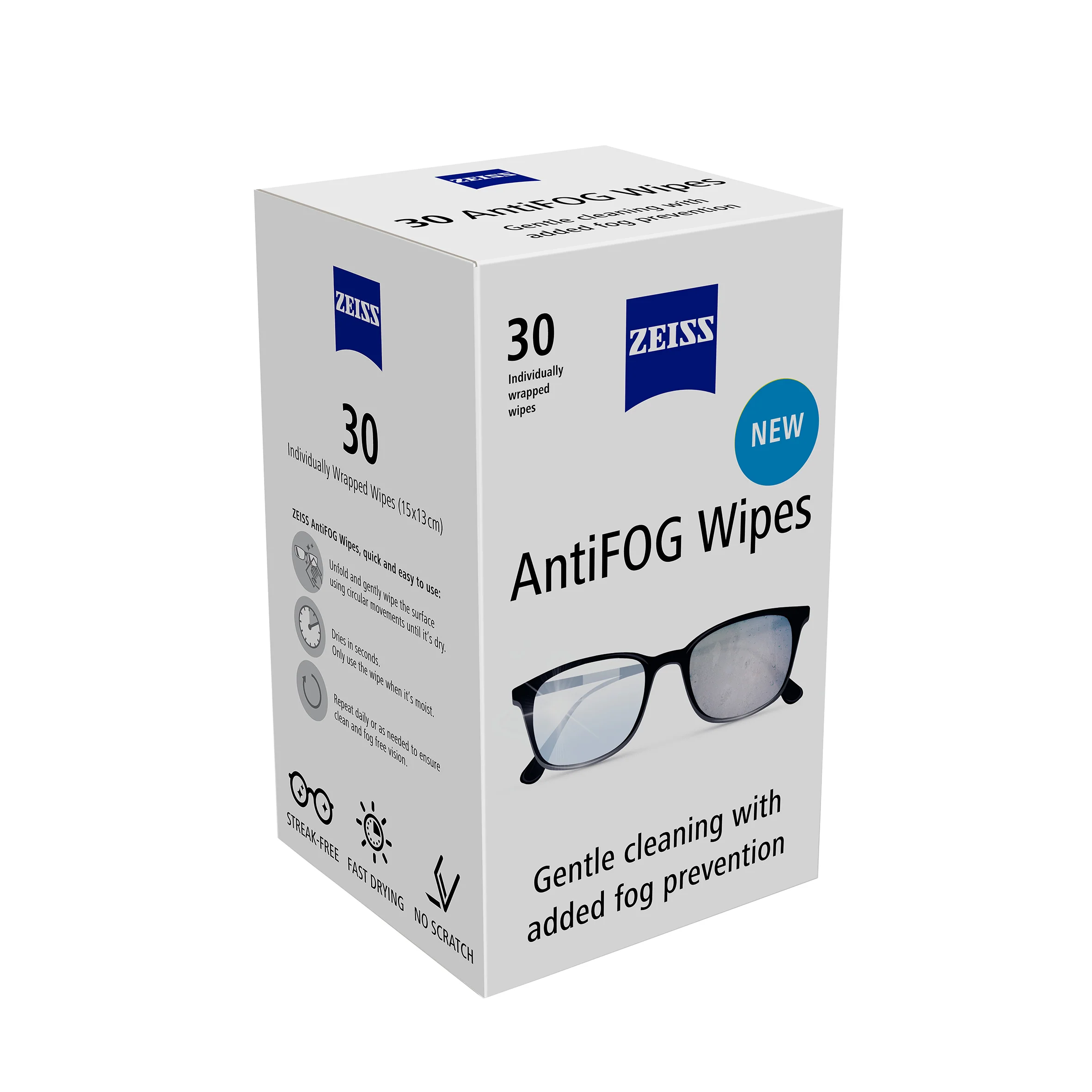 Zeiss AntiFOG Lens Wipes - 30 pack - Image 4